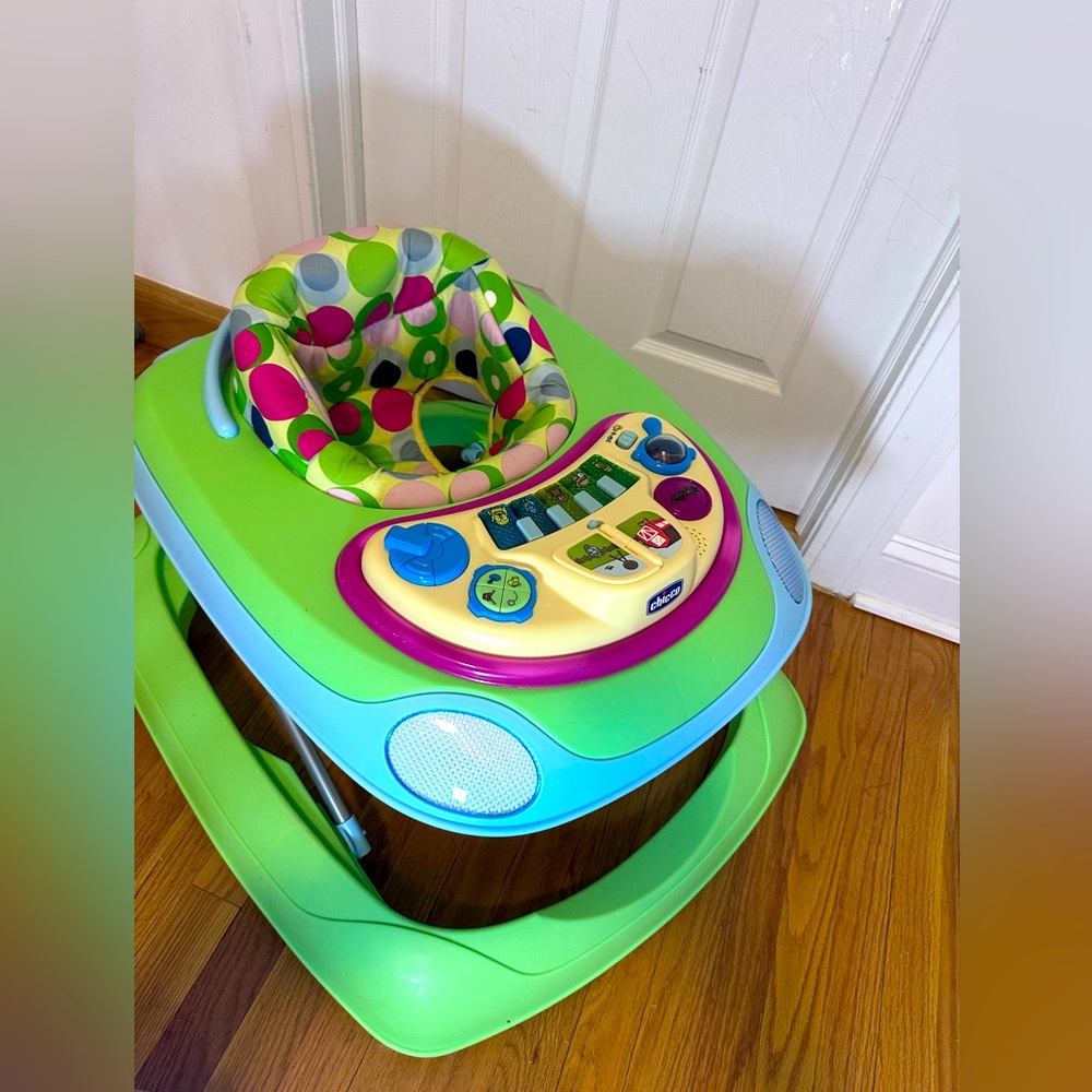 Chicco Walky Talky Baby Foldable Walker With Stop Brakes Piano Activity Children